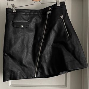 H&M Faux Leather Skirt